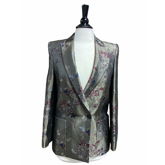 Zadig & Voltaire Visko Jac Blossom Jacket Double Breasted Jacket NWOT - Picture 4 of 9